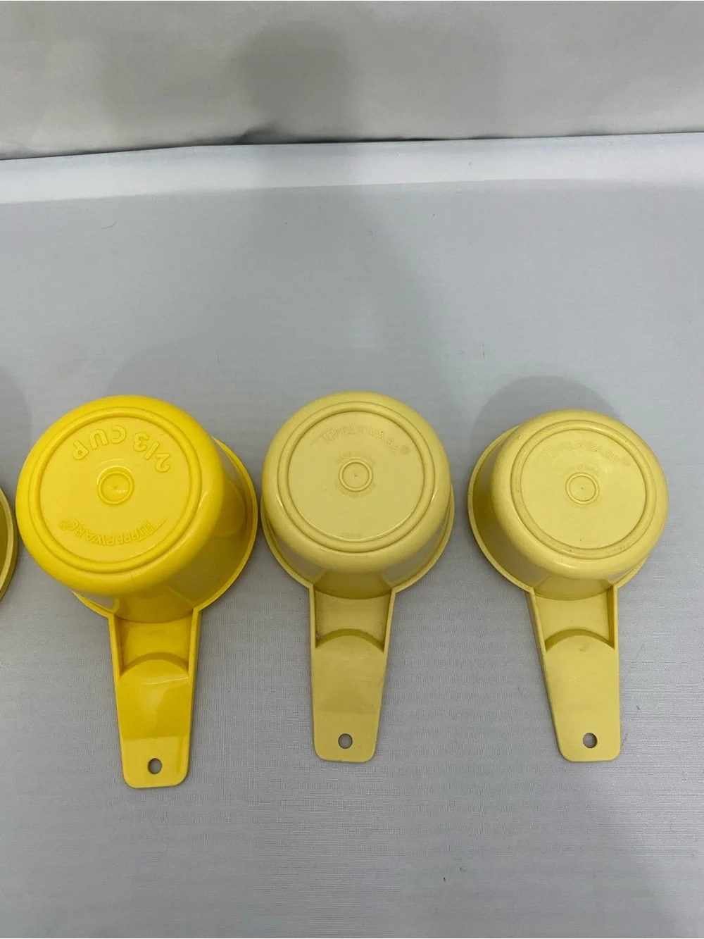 Yellow Plastic Measuring Cups